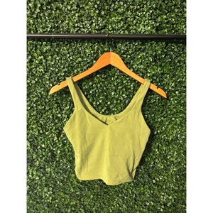 Lululemon Green Cropped Align Tank Top Size 6
